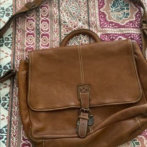 LL Bean leather shoulder bag